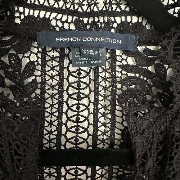 Black Lace French Connection Dress NWOT - Picture 3 of 6